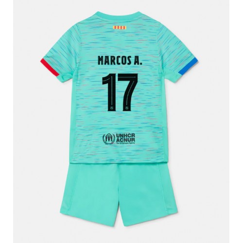 Barcelona Marcos Alonso #17 Rezervni Dres za djecu 2023-24 Kratak Rukav (+ Kratke hlače)